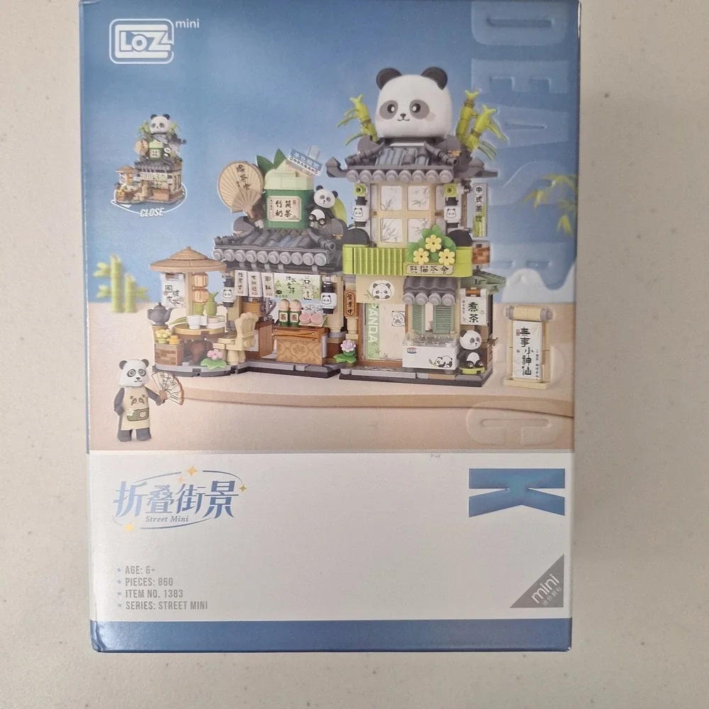 LOZ Ideas Street Mini Building Blocks Sets 1382 1383 & 1295 Panda Sushi Bee